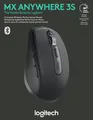 Logitech Maus MX Anywhere 3S, Wireless, Bluetooth, grafit Laser, 200-8000 dpi, 6 Tasten, Bolt, Akku, Retail 910-006929