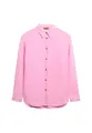 Superdry Damen Lässiges Hemd aus Leinen im Boyfriend-Stil Küstenpink 36