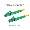 CONBIC® 19m LC APC - LC APC 8° Glasfaserkabel Simplex OS2 9/125 gelb LWL