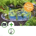 Heissner Fertigteich TEICH SET - KLEINER FERTIGTEICH - 120 LITER BECKEN, BxLxH: 90x120x40 cm, 120 l