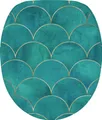 SANILO® WC-Sitz mit Absenkautomatik Aquarell, Toilettendeckel direkt vom Hersteller, Klodeckel, Klobrille, WC Deckel, Toilettensitz, Toilettenbrille