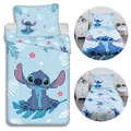 DISNEY Stitch Blaue Baumwolle Kinderbettwäsche, für Mädchen, Baumwolle 140x200cm