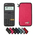 Casio fx-82DE X ClassWiz inkl. WYNGS Schutztasche Pink - Wissenschaftlicher Taschenrechner - Basic Set