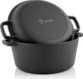BBQ-Toro Gusseisen Topf 6,8 Liter, Schmortopf zum Kochen