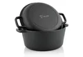 BBQ-Toro Schmortopf Gusseisen Topf 6,8 Liter, Schmortopf zum Kochen, Gusseisen