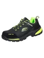 Skechers Gatlon Strigax Konstruktionsstiefel für Herren, Black Lime Leather Synthetic Textile, 43 EU