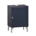 Lomadox Badezimmer Waschbeckenunterschrank Bad Schrank 40cm blau