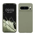 kwmobile Handyhülle für Google Pixel 8 Pro Hülle, für Pixel 8 Pro Case - Hülle Silikon - kabelloses Laden - Graugrün