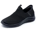 Skechers Damen Ultra Flex 3.0 Cozy Streak Sneaker, Black Knit/Trim, 38 EU