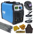 Elektroden Schweißgerät, MMA Inverter Schweissgerät Set 41-Teilig, Elektroden ARC Welder, ARC200K Elektro Schweißgerät Set mit Hotstart-Funktion & ARC FORCE, VECTOR WELDING