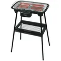 Adler Elektrogrill AD 6602, abnehmbarer Heizplatte, schwarz, 2in1 Grill, Standgrill schwarz
