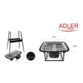 Elektrogrill Barbecue mit 2400W Basis Elektrogrill mit Gartenständer Terrasse