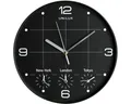 unilux Uhr Wanduhr On Time Kunststoff 30 cm schwarz