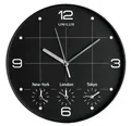 UNiLUX 400094567 UNiLUX Wanduhr/Quarzuhr "ON TIME", Durchm.: 305 mm, schwarz 