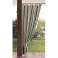 Eurofirany Outdoorvorhang GARDEN, wasserdichter Terrassenvorhang (1 St), Schlaufen, Lichtschutz, Polyester, für Pavillon, Pergola & Balkon, wetterfest, UV-Schutz braun 155 cm x 260 cm