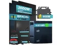SUNNIVA® 2000W Balkonkraftwerk mit 4,02 kWh Speicher TSUN SOLARCAN TSOL-DCU2000Lite, BIFAZIAL FULLBLACK komplett Steckdose, PV Solaranlage Komplettset mit Solarspeicher, 4x 500W Glas-Bifacial