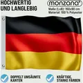 MONZANA® Flagge 150x90cm Metallösen strapazierfähig Fahne 100% Polyester Garten Outdoor Indoor Länder doppelt umsäumte Kanten Pflegeleicht
