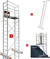 ALTEC AluCombine 3.0 - 500 | 5m | Alu Fahrgerüst für Heimwerker mit 2 Bockrollen | EN131 | Baugerüst Rollgerüst Montagegerüst Anlegeleiter