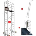 ALTEC Aluminium Fahrgerüst AluCombine® 3.0, Alu Fahrgerüst mit 2 Bockrollen & Wandanker, maximale Arbeitshöhe 7 Meter 500 cm