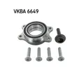 Radlagersatz SKF VKBA 6649 für AUDI, Hinterachse, Vorderachse
