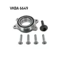 Radlagersatz SKF VKBA 6649 für AUDI, Hinterachse, Vorderachse