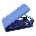 Mobilfunk Krause - Flip Case Etui Handytasche Tasche Hülle für Samsung GT-S5310 / S5310 (Blau)