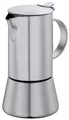 Cilio AIDA Espressokocher 4 Tassen | Edelstahl matt | für alle Herdarten, auch Induktion geeignet | Ø 9cm, H:17,5cm | italienische Kaffeemaschine | Cafetera