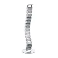 LogiLink KAB0065 Kabelkanal, Kabelführung flexibel 800x68mm (18 Gelenke), Silber