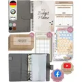 BeginnerBudget Ringbuchkalender Budget Planner & Haushaltsbuch Starter-Set: Sparbuch & Spar-Challenges, In Deutschland produziert und zusammengetragen grau