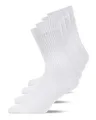 Snocks Herren & Damen Tennissocken (4x Paar) Lange Haltbarkeit Dank Bester Qualität, 01 Weiß (4x Paar), 35 - 38
