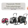 TRIXIE Ersatz-Kupplung für Hunde-Fahrradanhänger – sichere