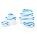 EMSA N1031600, Set, Rechteckig, 5,75 l, Blau, Transparent, 150 ml, 200 ml - Blau/Transparent