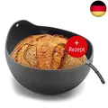 Coolinato 3 in 1 Silikon Universalschüssel, Brotbackform zum Backen, Mixen und