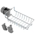 WENKO Maximex Duschablage Edelstahl, montierbar ohne bohren an die Duschstange, 23 x 7 x 10,5 cm