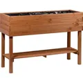 Hochbeet auf Stelzen dobar inkl. Ablage 117 x 40 x 80 cm braun - Braun