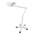 Lupenleuchte 5 dpt Lupenlampe 10 W LED Lupenleuchte 820 lm Rollstativ 72 LEDs