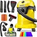 Beutelloser Staubsauger Wd3 Karcher Düsensatz Turbo Bürstenset Pro Xl - Gelb