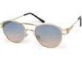 styleBREAKER Sonnenbrille Panto Sonnenbrille mit Federn (1-St) Gradient