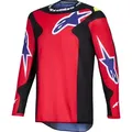 Alpinestars Fluid Grid Motocross Jersey, schwarz-rot, Größe XL für Männer