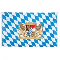 54223  Banner Bayern, 90 x 150 cm, blauweiße Rauten, Dekoration, Volksfest, B...