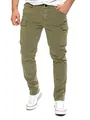 Yazubi Jayden - Grüne Cargo Jogger Herren Hosen - Männer Cargojeans - Baumwoll Cargohosen, Grün (Dusky Green 170517), W28/L30