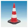 HP Autozubehör Leitkegel TL Höhe 500 mm BAST geprüft, 2 Streifen 33 x 33 cm (350.27.508)