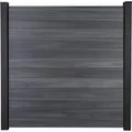 GroJa Steckzaun Solid Quadratisch 180 x 180 x 1,9 cm Steingrau