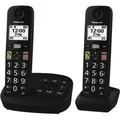 Panasonic KX-TGU132EXB Telefon Analoges/DECT-Telefon Schwarz - Schwarz