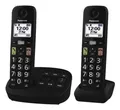 * Panasonic KX-TGU132EXB schnurloses Analog DECT Telefon 2 Mobilteile Display An