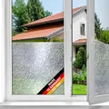 d-c-fix Fensterfolie Snow - 45 cm x 1,5 m – selbstklebende Sichtschutzfolie mit modernem Muster für Glasflächen – selbsthaftend, blickdicht, dekorativ