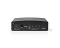 Nedis ASWI2514BK Audio- & Video-Kabel, Digital-Audio-Switch, Digital-Audio-Switch, TosLink, 4 Wege, Fernbedienung, einfache Bedienung, für Zuhause
