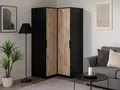 Beautysofa Eckschrank LIVO mit 2 Drehtüren, 2 Kleiderstangen und Regale, (Zur Auswahl in zwei modernen Farbkombinationen) Breite: 108 cm