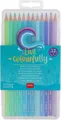 Legami Buntstifte Live Colourfully - Ocean, farbig sortiert, im Kunststoff-Etui,