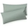 Blumtal Kissenbezug, Grün, Textil, Rechteckig, 80x40 cm, Oeko-Tex® Standard 100, Schlaftextilien, Bettwäsche